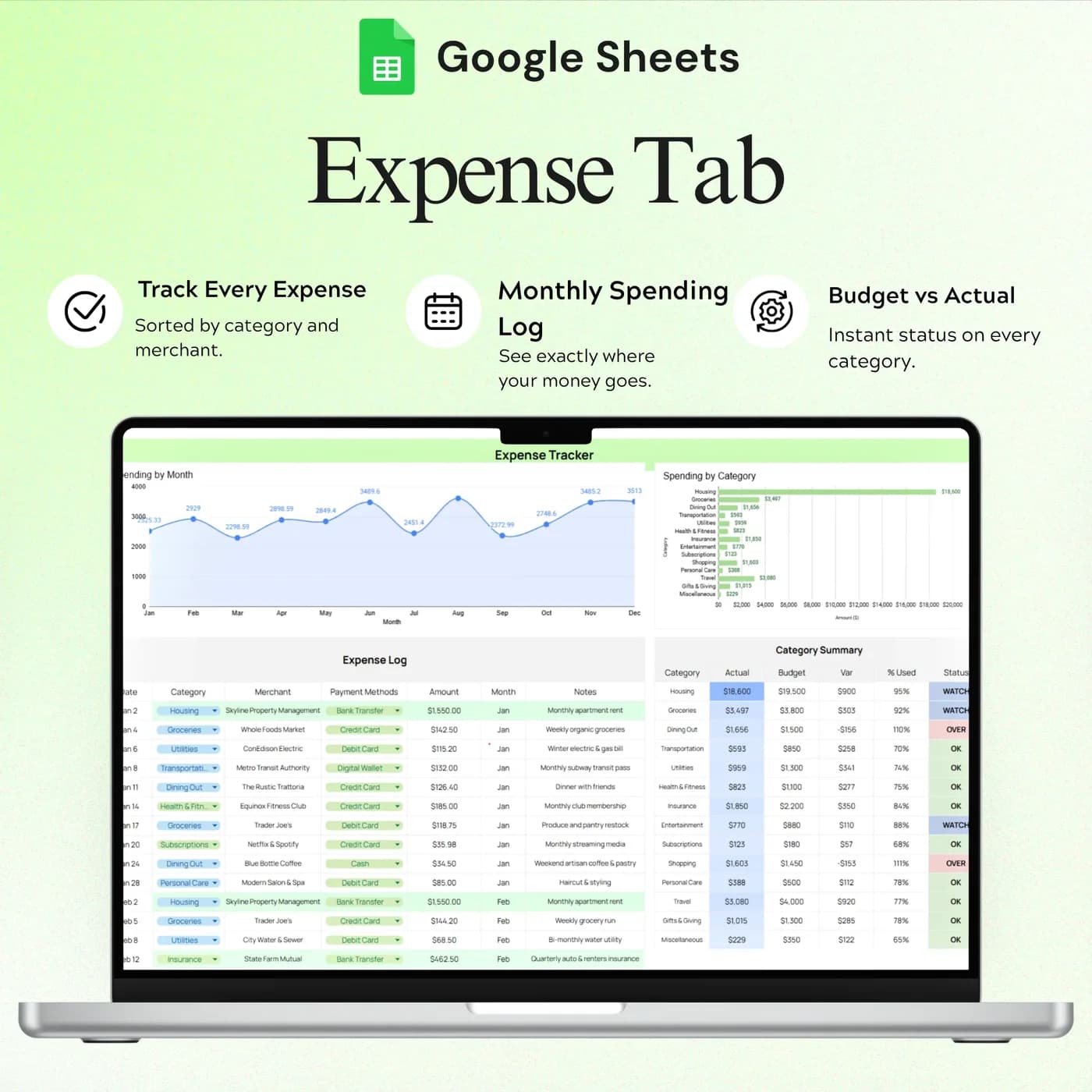 Income & Expense Tracker, Expense Tracker