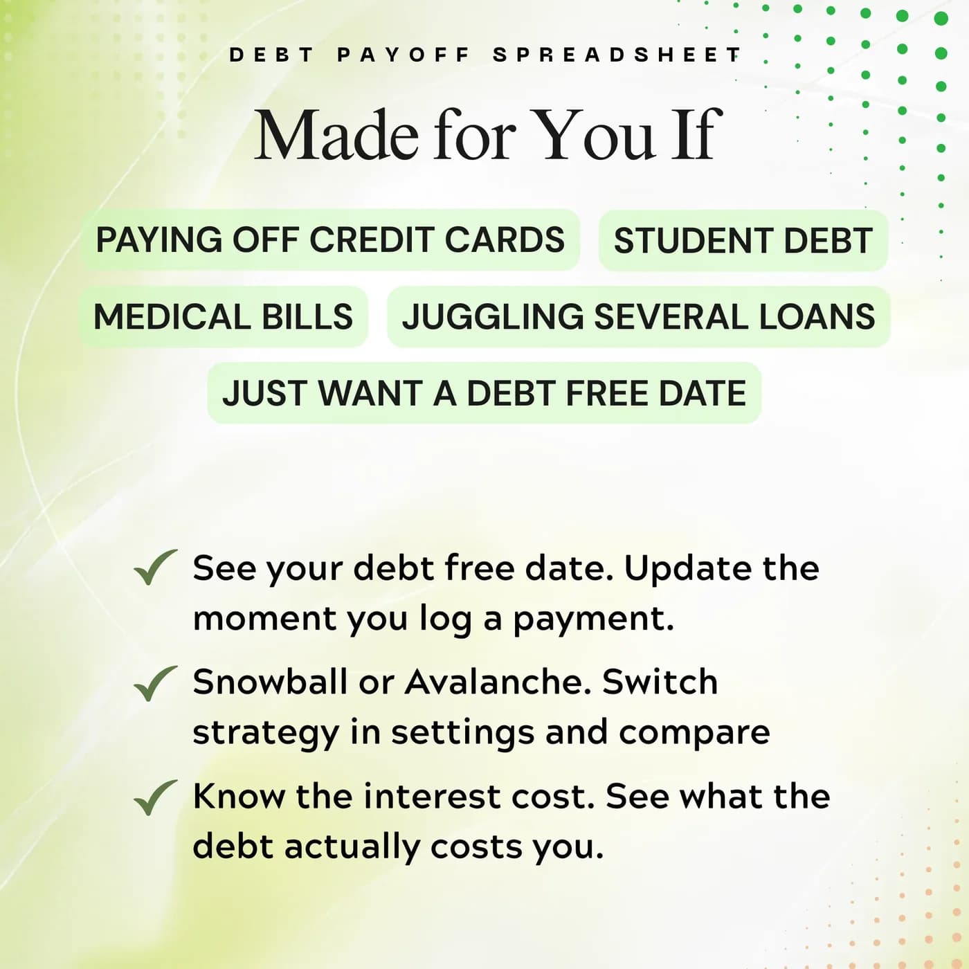 Debt Payoff Tracker, Who it's for