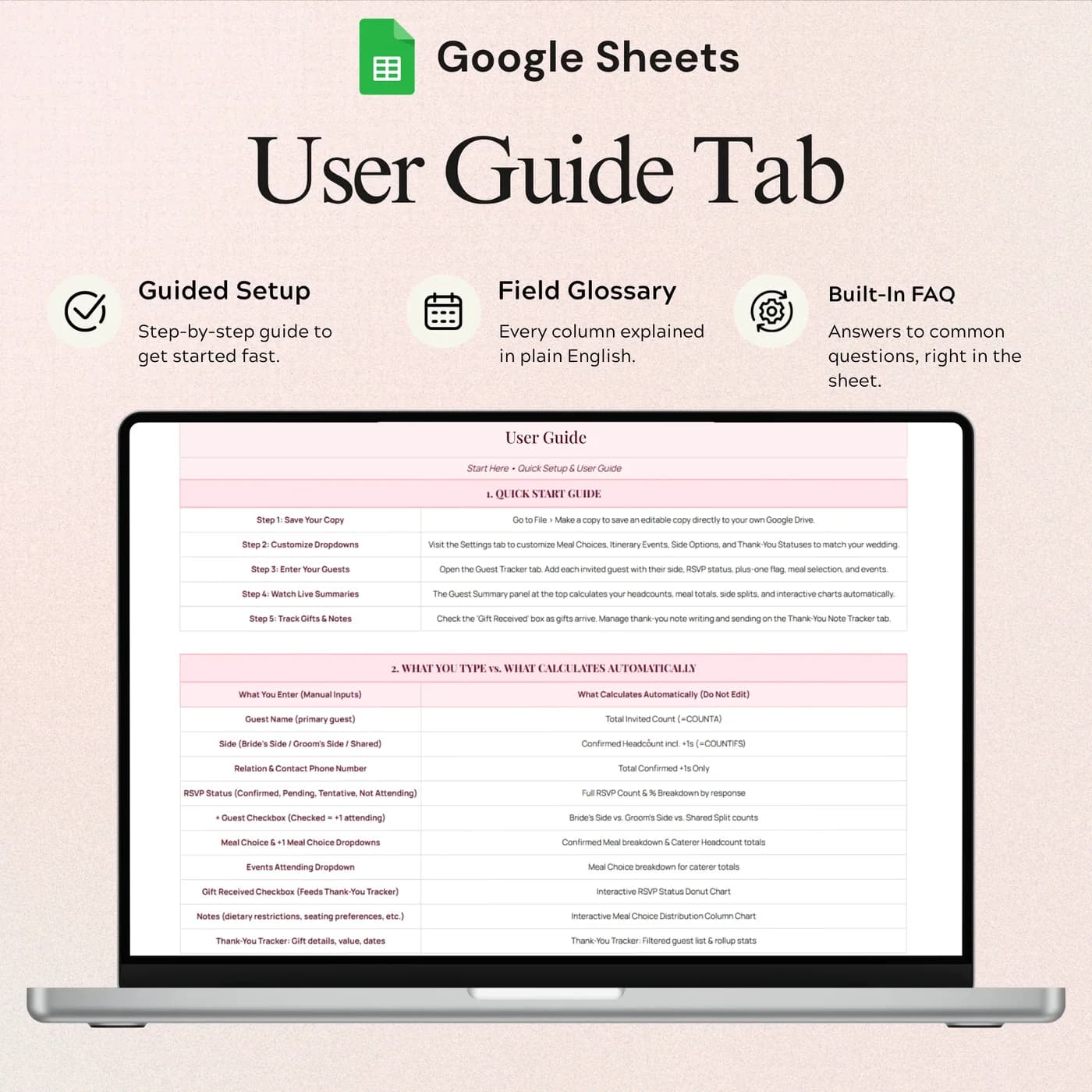 Wedding Guest & RSVP Manager, User guide